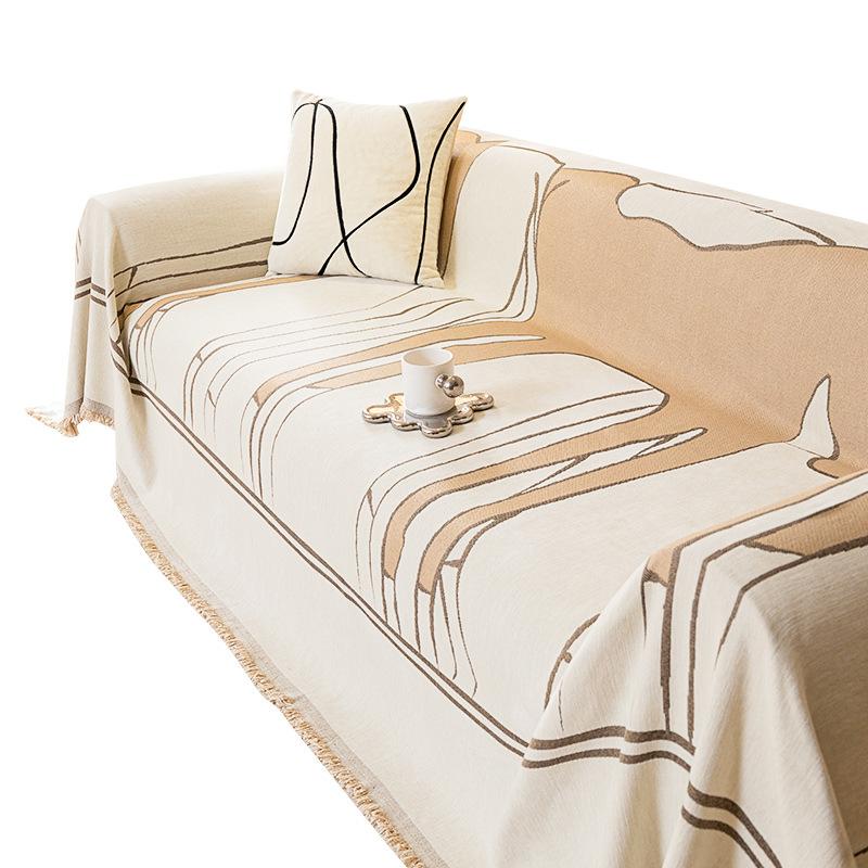 Атмосфера Чувство Четыре Сезона Универсальное Шенилловое Полотенце для Дивана с Лошадью Все Включено Универсальная Ткань для Чехла на Диван Нелипкая Шерсть Цельный