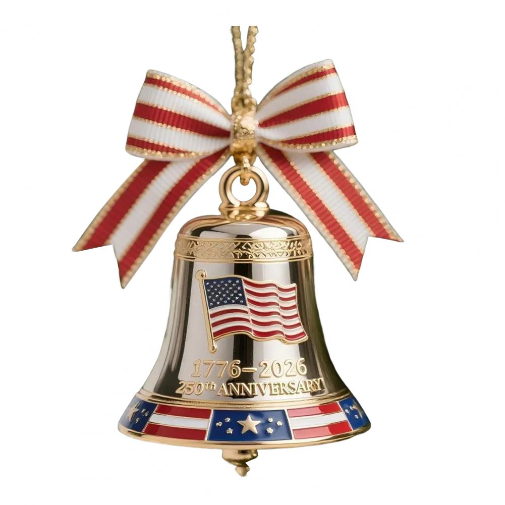 250th Anniversary Bell Ornament Anniversary Bell Ornament 250th Anniversary Patriotic Bell Ornament for Christmas Tree