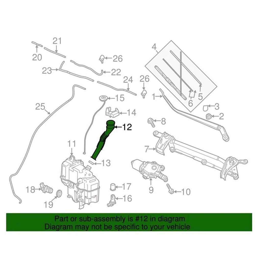 BHN9-67-484 Трубка-заливная горловина бачка омывателя для Mazda 3