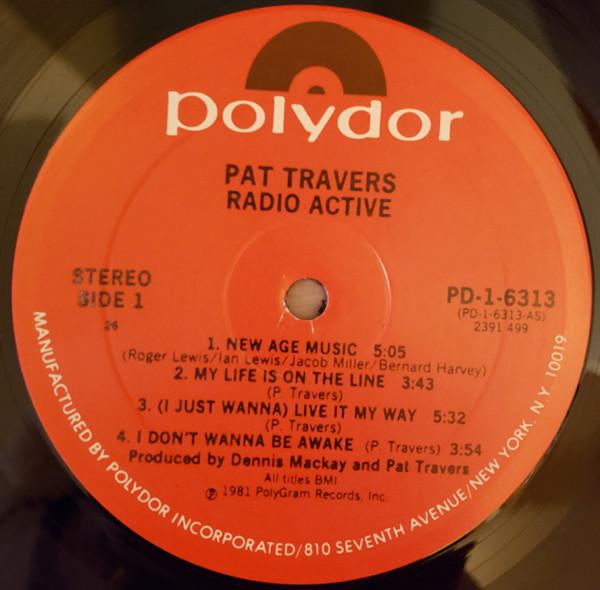 Виниловая пластинка PAT TRAVERS Radio Active PD16313 POLYDOR 1981 США Рок Б/у
