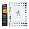 Watercolor Workbook 12 Colors Watercolor Painting Set with Paint Brush Beginner-Friendly Birds Animals Flowers Watercolor Book