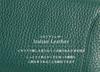 Bercute Мужской зеленый длинный кошелек, Натуральная итальянская кожа, Коровья кожа, Круглая молния, Компактный, Многофункциональный, Тонкий, 1071041-F-130a