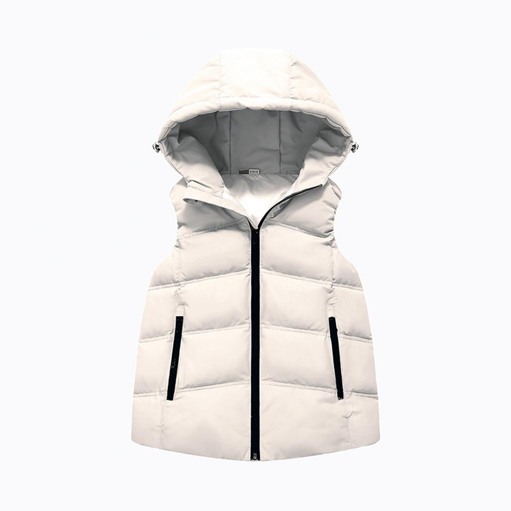 Children's Fashionable Casual Hooded Vest Jacket