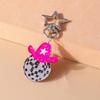 Cute Resin Cowboy Boot Hat Keychain Pretty Girl Key Ring Pendant for Women Handbag Decor DIY Handmade Kid's Jewelry Gift