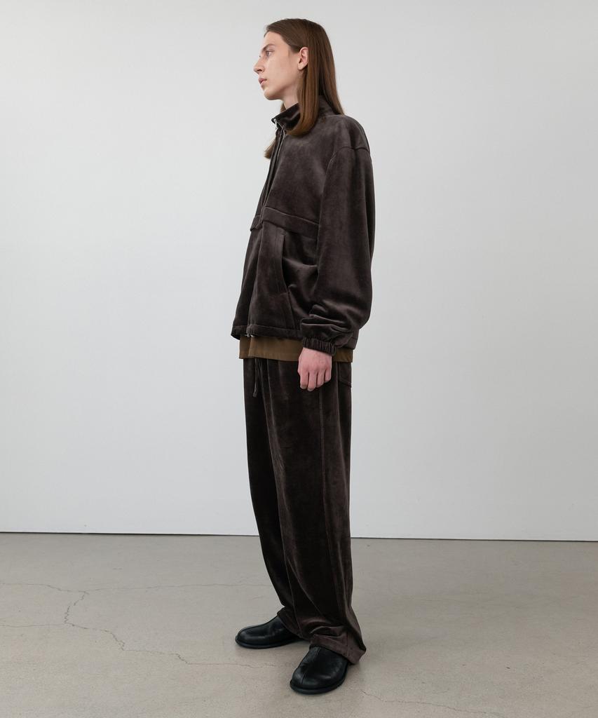 INSILENCE Velour Pants Dark Taupe