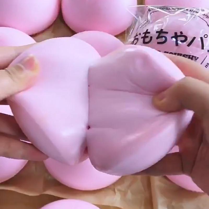 Розовый Паровой Банг Сквиши Игрушка Медленно Поднимающаяся Сенсорная Игрушка-Антистресс для Тревожности СДВГ Аутизма Подарки для Детей Взрослых АСМР