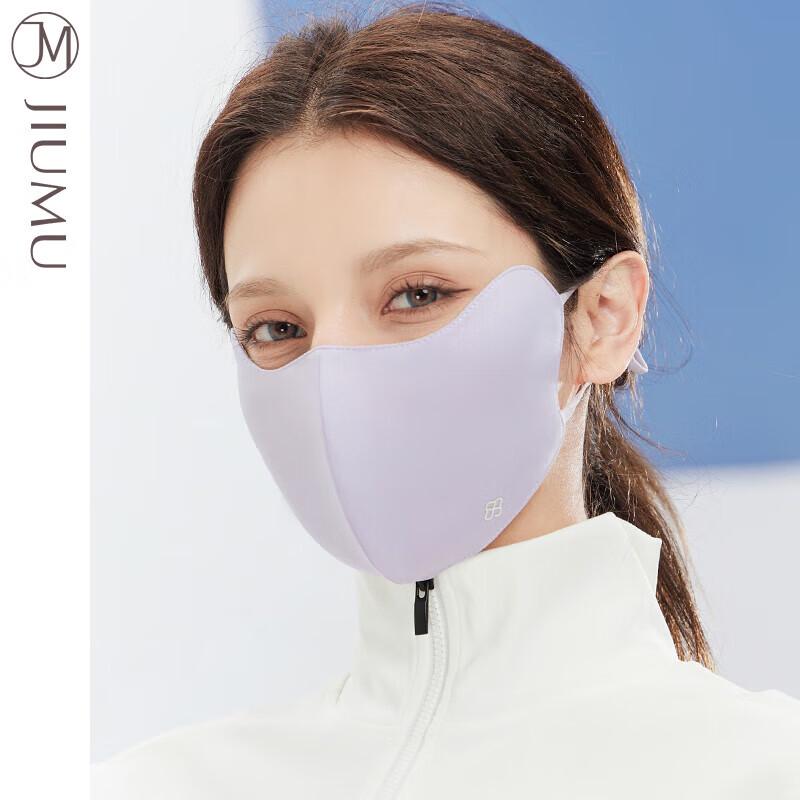 JIUMU Women's Summer Ice Silk Sun Protection Mask