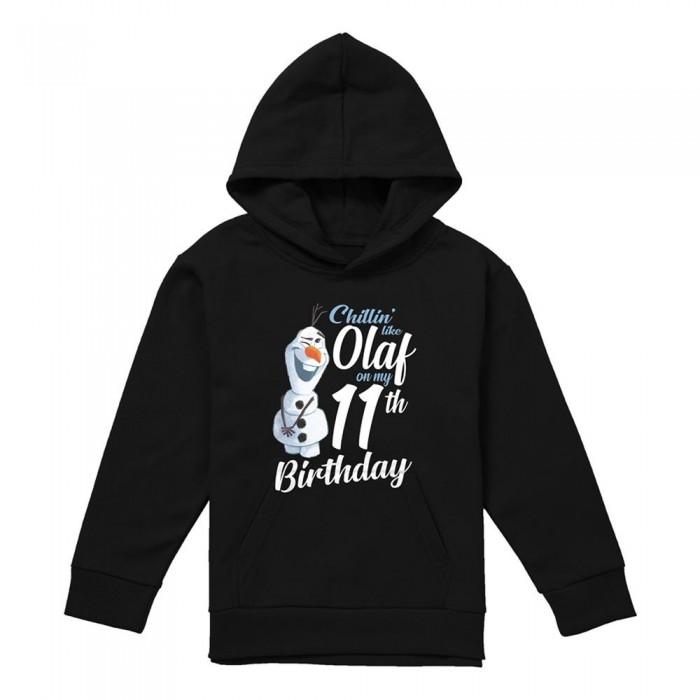 Frozen Childrens/Kids Chillin Like Olaf Heather 11th Birthday Pullover Hoodie