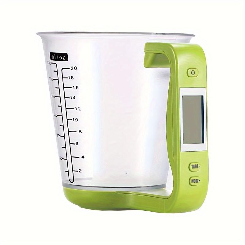 600ml Smart Measuring Cup with Thermometer , 6 in 1 Unit Conversion , Food Grade ABS Detachable Design , Real Time Monitoring from 0 to 40°C