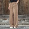 Hong Kong Style Cotton-Linen Wide-Leg Pants: Trendy, Comfortable, Age-Reducing, Plus-Size Women's Spring & Summer Fashion
