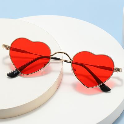 Модные стильные солнцезащитные очки для мужчин, форма сердца, защита UV400, для улицы, солнцезащитные очки для путешествий на море, женские солнцезащитные очки