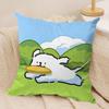 cute girl Korean Line Ppuppy Cushion Cover Silky Short Plush Invisible Zipper Dustproof Sofa Pillow Case For Home Decor