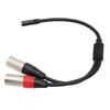 Удобный кабель-разветвитель Acogedor XLR Balanced Dual XLR Male to Female XLR Y 3,5 мм, 3,5 мм 1/8 дюйма 3-контактный