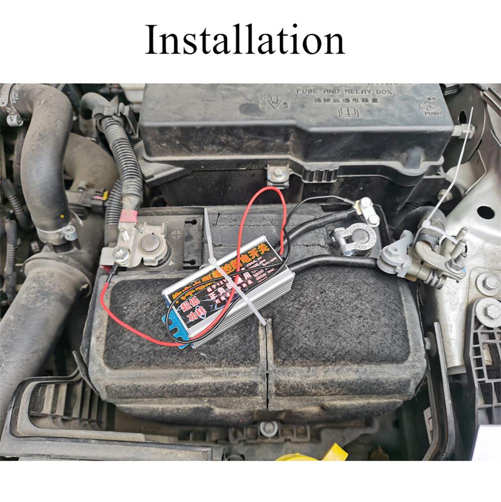 Universal Integrated Automatic Auto Wireless Remote Control 12v 200A Silver Contact Car Battery Disconnect Cut Off Isolator Master Switches