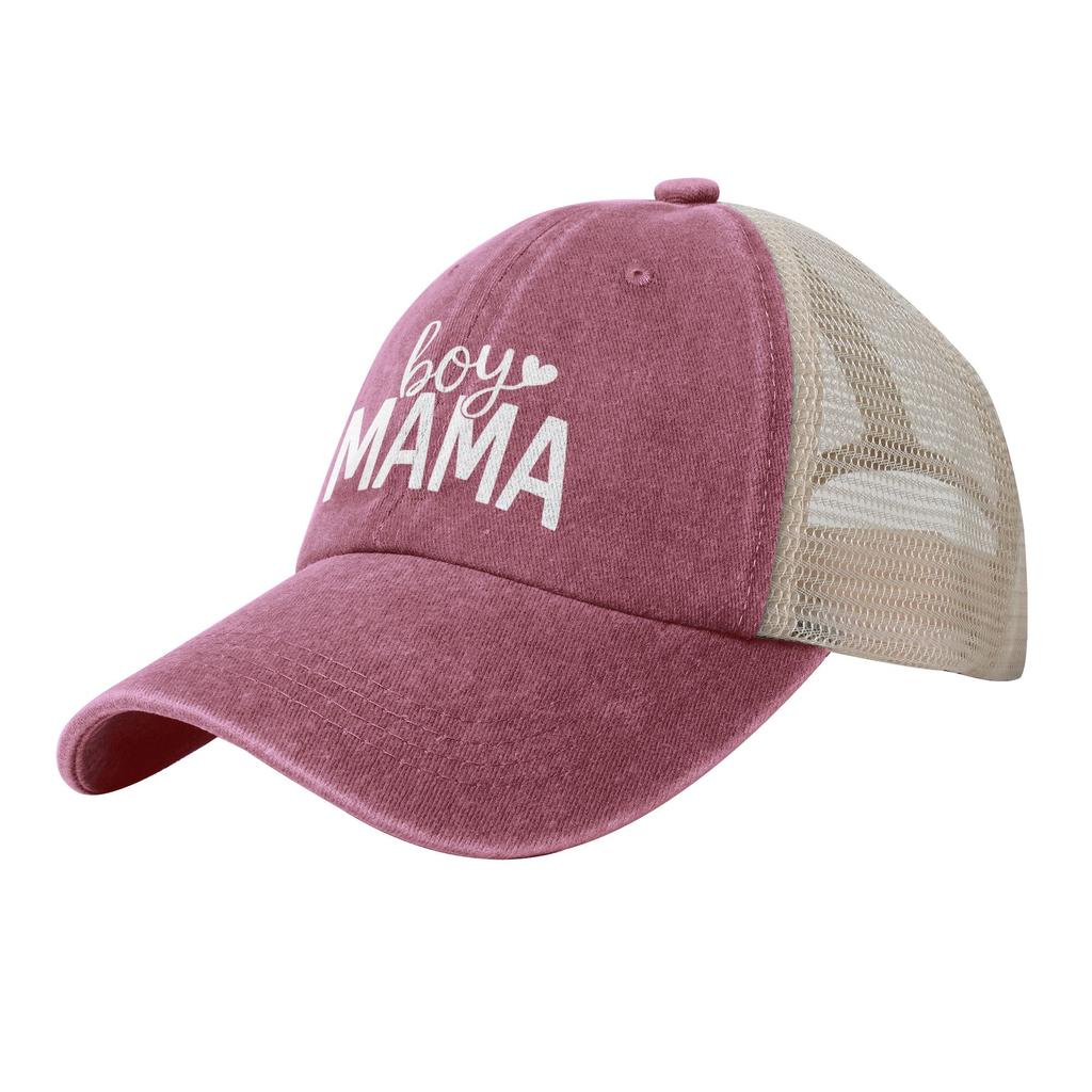 Boy Mom Boy Mama Casual Sun Hats For Unisex Women Summer Running Hippie Baseball Cap Design SunProof Snapback Cap