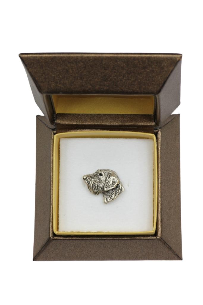 Dachshund II - Dog brooch in a gift box, elegant pin, lapel pin for Art-Dog brand jacket