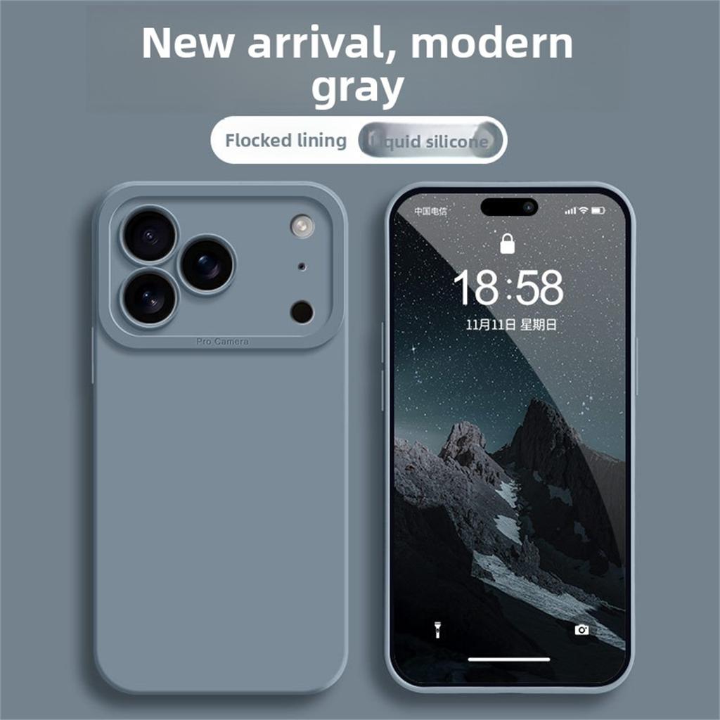 Ударопрочный чехол из ТПУ для IPhone 17 Pro Max для IPhone 17Air 16 15 14 Pro Чехол Жидкий силикон Оригинальный ТПУ Защитная крышка
