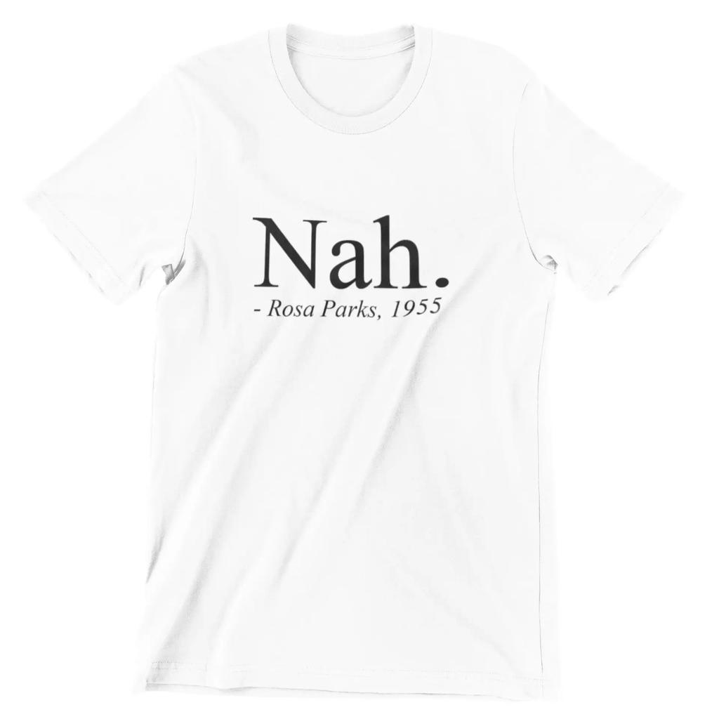 Неа. Футболка Rosa Parks 1955 Harajuku Print T-Shirt Crew Neck Short Sleeve T-Shirt, Casual Every Day Tops, Women's Clothing