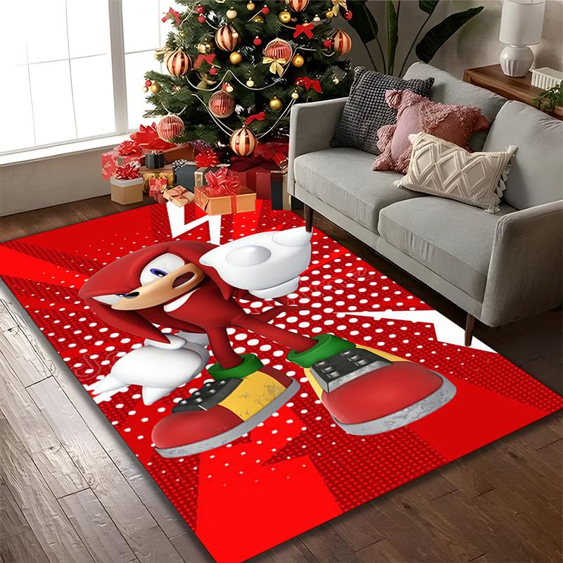 [1pc SONIC Office Chair Carpet] Digital Printed Area Rug for Home & Game Room Use, Soft Indoor Sofa Chair Mat