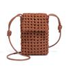 Fashionable Woven Phone Bag, Lightweight and Versatile, Hollowed-out Single-shoulder Small Bag, Versatile Crossbody Women's Bag