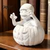 Набор для рукоделия своими руками, 3D-печатная фигурка Мальчик-Тыква, Неокрашенная белая статуэтка, Настраиваемое праздничное украшение, Скульптура Мумии на Хэллоуин, Креативное