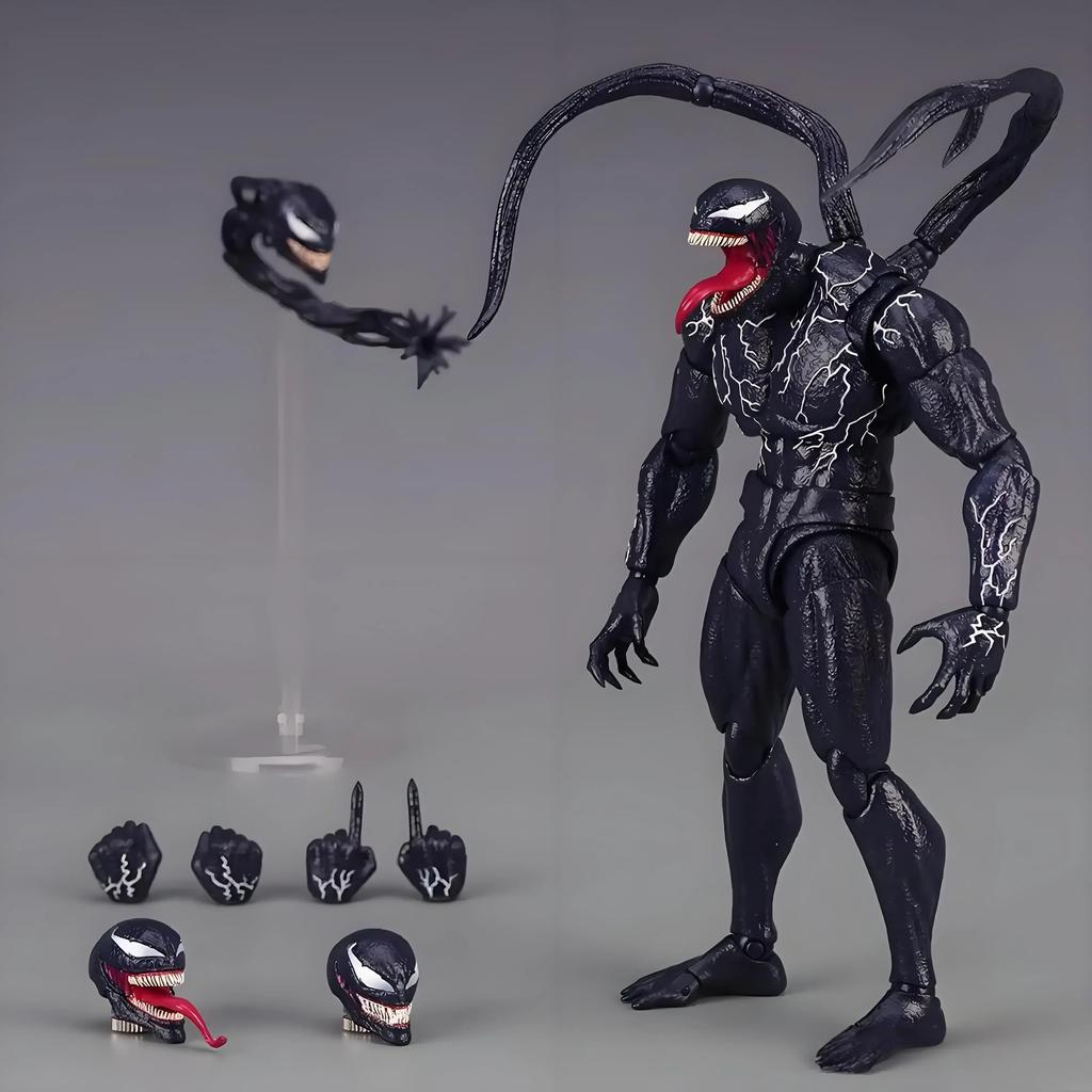 24-часовая отправка SHF Веном Последний Танец Периферия Резня Человек-паук Подвижная модель Коллекция подарков