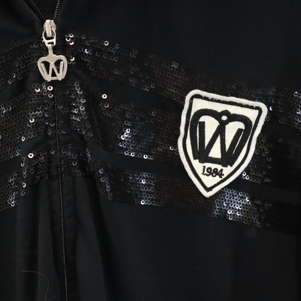 Max Mara Женское худи на молнии с длинным рукавом L черное Б/У