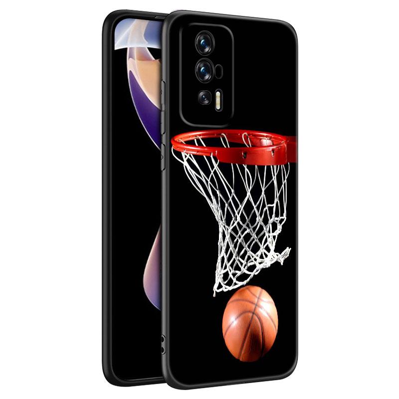 Basketball Basket Black Silicone Phone Case For Xiaomi Redmi 7A 8A 9A 10A 11A 9C 10C 12C 13C 11 Prime A1 A2 + 12 4G Note 9T 12R