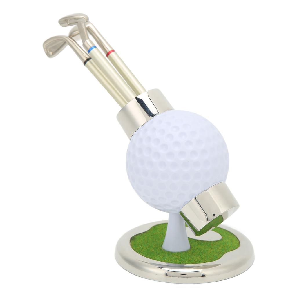 Набор подставок для ручек для гольфа, имитация, цинковый сплав, часы, контейнер для ручек, для подарка отцу, украшение