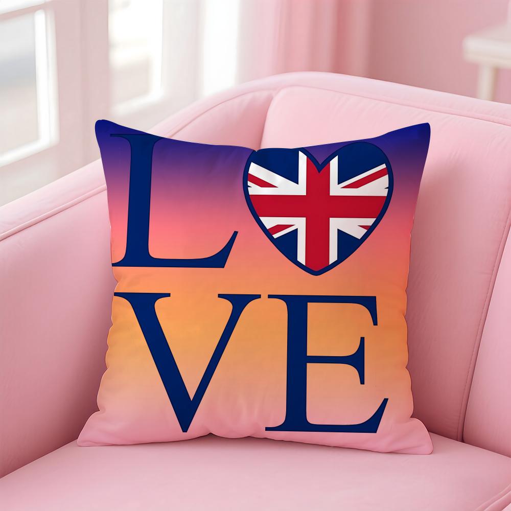 England ENG flag Cushion Cover EcoFriendly Odorless Healthy Pillowcase Soft Comfortable KidSafe No Filling