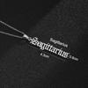 Twelve Constellation Stainless Steel English Letter Necklace - Unisex Titanium Pendant Chain