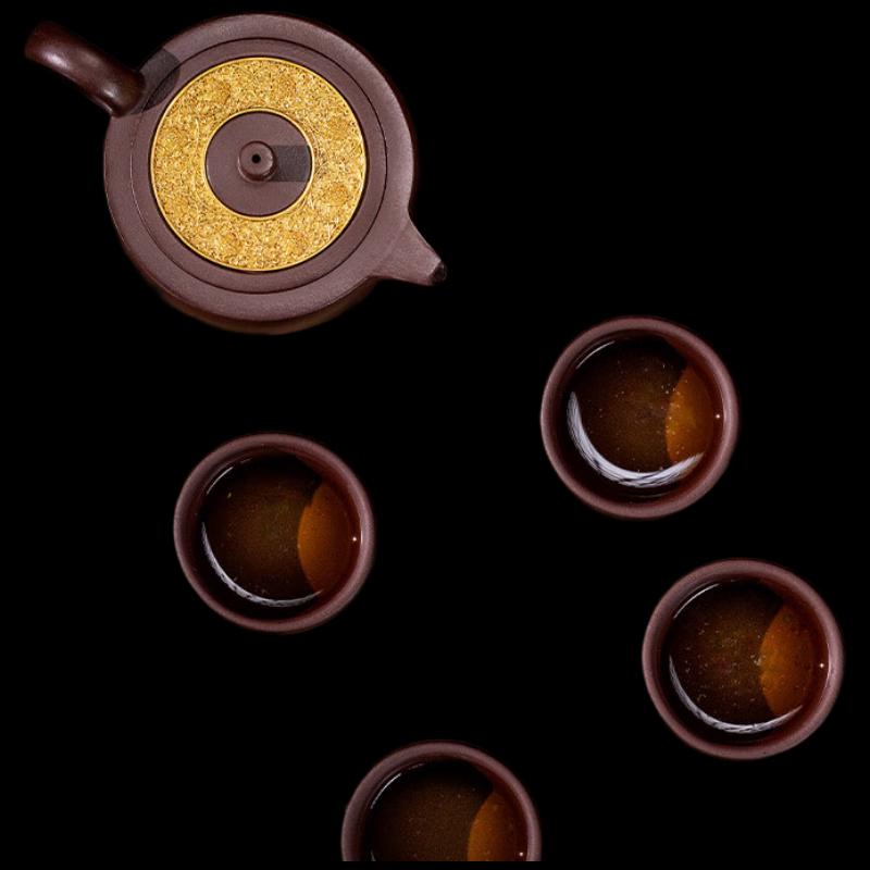 Zhu Bingren Copper Zisha & Copper Tea Gift Set