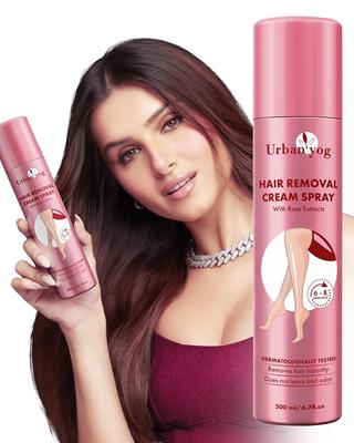 Крем-спрей для удаления волос Urban yog для женщин | Безболезненный спрей для удаления волос на теле для ног, рук, подмышек и спины (200 мл)