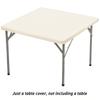 Square Stretch Spandex Table Cover Elastic Fitted Tablecloth for Dining Kitchen Home Party Decor