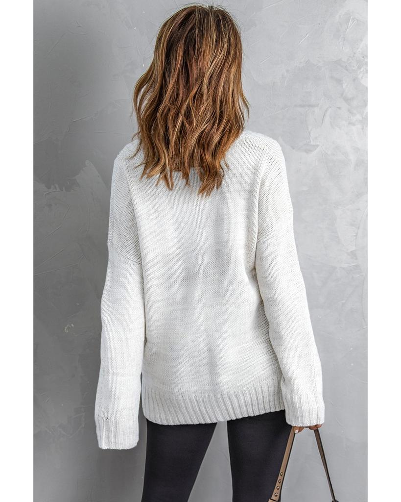 Azura Exchange Drop Shoulder Knitted Sweater