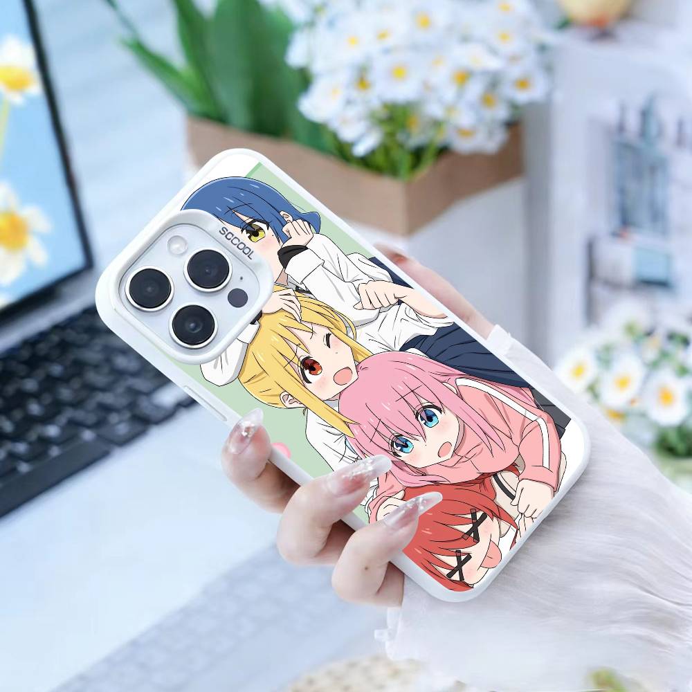 Anime Cute B-BOCCHI T-THE R-ROCK Phone Case For IPhone 16 17 15 14 12 13 Pro Max white Color Shockproof Cover