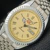 ВИНТАЖНЫЕ ОТРЕМОНТИРОВАННЫЕ МУЖСКИЕ АВТОМАТИЧЕСКИЕ ЧАСЫ SEIKO 5 ЯПОНИЯ С РИМСКИМИ ЦИФРАМИ a442059-1