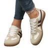 Spring Large Size Women's Low-top Casual Little White Shoes Retro Sports Style Lace-up Color Matching Board Shoes Wish