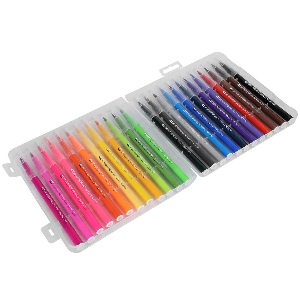 Акварельные маркеры-ручки, assorted colors, тонкий наконечник, художественные маркеры, принадлежности для рисования, 24 цвета