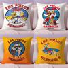 Чехол на подушку Los Pollos Hermanos Плюшевая ткань Мягкий Двусторонний печатный чехол для диванной подушки Стойкий к выцветанию Домашний декор Подарок