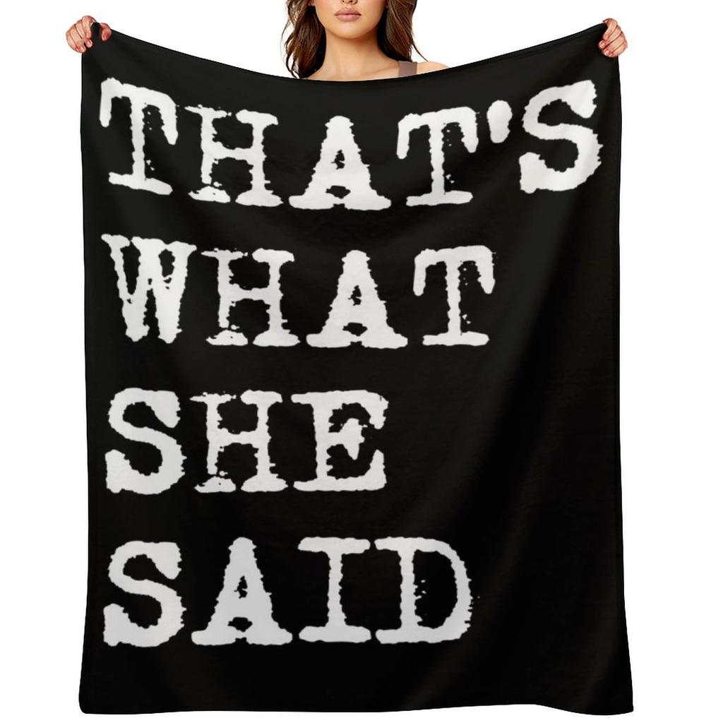 Это то, что она сказала Плед Винтажный диванный плед и Пледы для сна