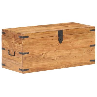 vidaXL Truhe 90x40x40 Cm Massivholz Akazie