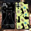 Милый чехол для телефона с рисунком черного кота для Xiaomi Redmi Note 12 5G 10C 10 11 9 8 Pro Plus 9S 7 8T 9T 9A 8A 9C K50 K40 игровой чехол