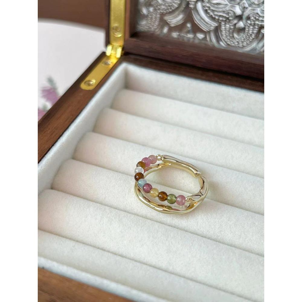 Французское ретро синее кольцо-бабочка, чувство дизайна, темперамент, личность, простое, холодное чувство, универсальное кольцо