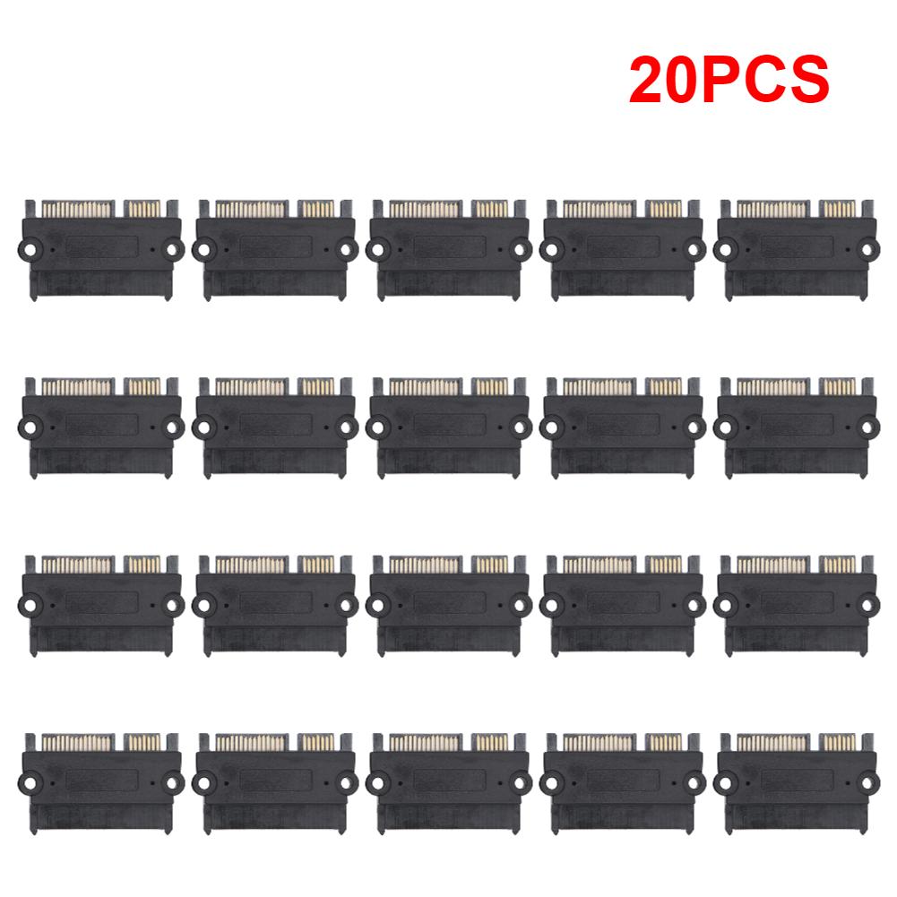 1-20PCS SATA Male To Female Power Data Converter 22Pin 7+15 Male To Female SATA To SATA Converter SATA To SATA Adapter