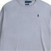Polo Ralph Lauren FW23 Трикотажный свитер с вышивкой логотипа Pony, с круглым вырезом и длинными рукавами, женский, серый 211737541-002