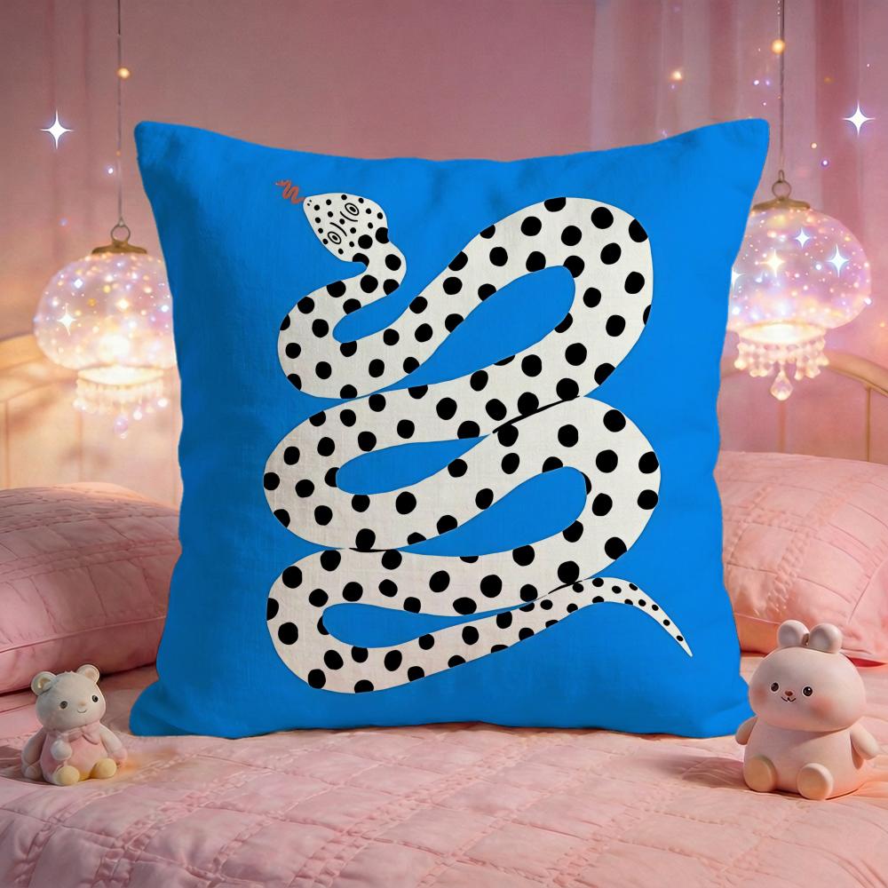 Street Graffiti Snake Cushion Cover Premium Comfort Reversible Pillow Cove Two in One Design for Any Room Car Interior