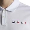 Moncler Однотонная футболка-поло с вышитым логотипом, короткий рукав, мужские топы H10918A0002484673001