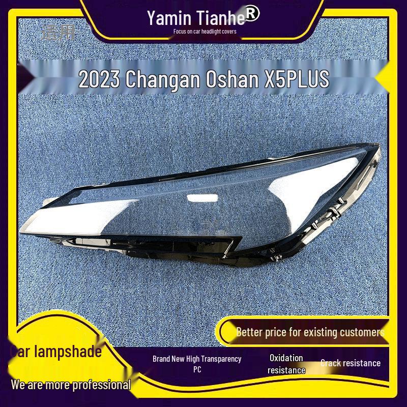 23 Changan Oushang X5 PLUS Прозрачные поликарбонатные накладки на фары