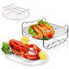 Комплекты стоек для фритюрницы с 3 шампурами, стальной держатель, двухслойный противень для выпечки гриля